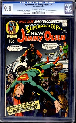 SUPERMAN'S PAL JIMMY OLSEN #134 CGC 9.8 1ST CAMEO OF DARKSEID