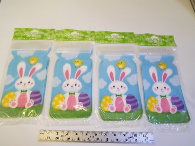 LOT-48 CT EASTER PARTY TREAT BAGS-EASTER BUNNY RABBITS & EASTER EGGS-SWEETS***