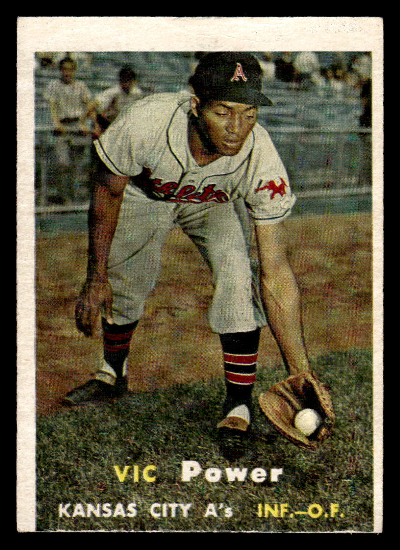 1957 Topps #167 Vic Power (Writing On Back) | eBay
