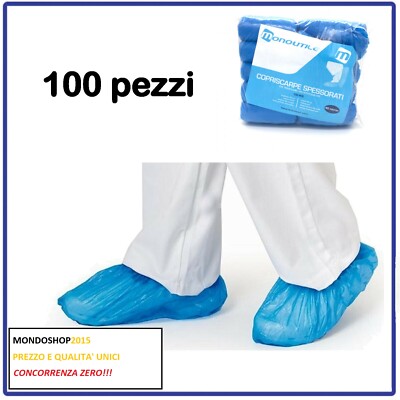 Copriscarpe Monouso In Polietilene HDPE. Conf. Da 100pz - Foto 9