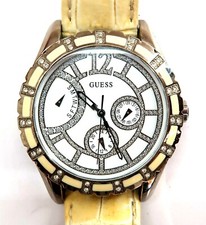 GUESS WATERPRO Mens Quartz Watch with 41mm case NEW BATTERY  WORKS
