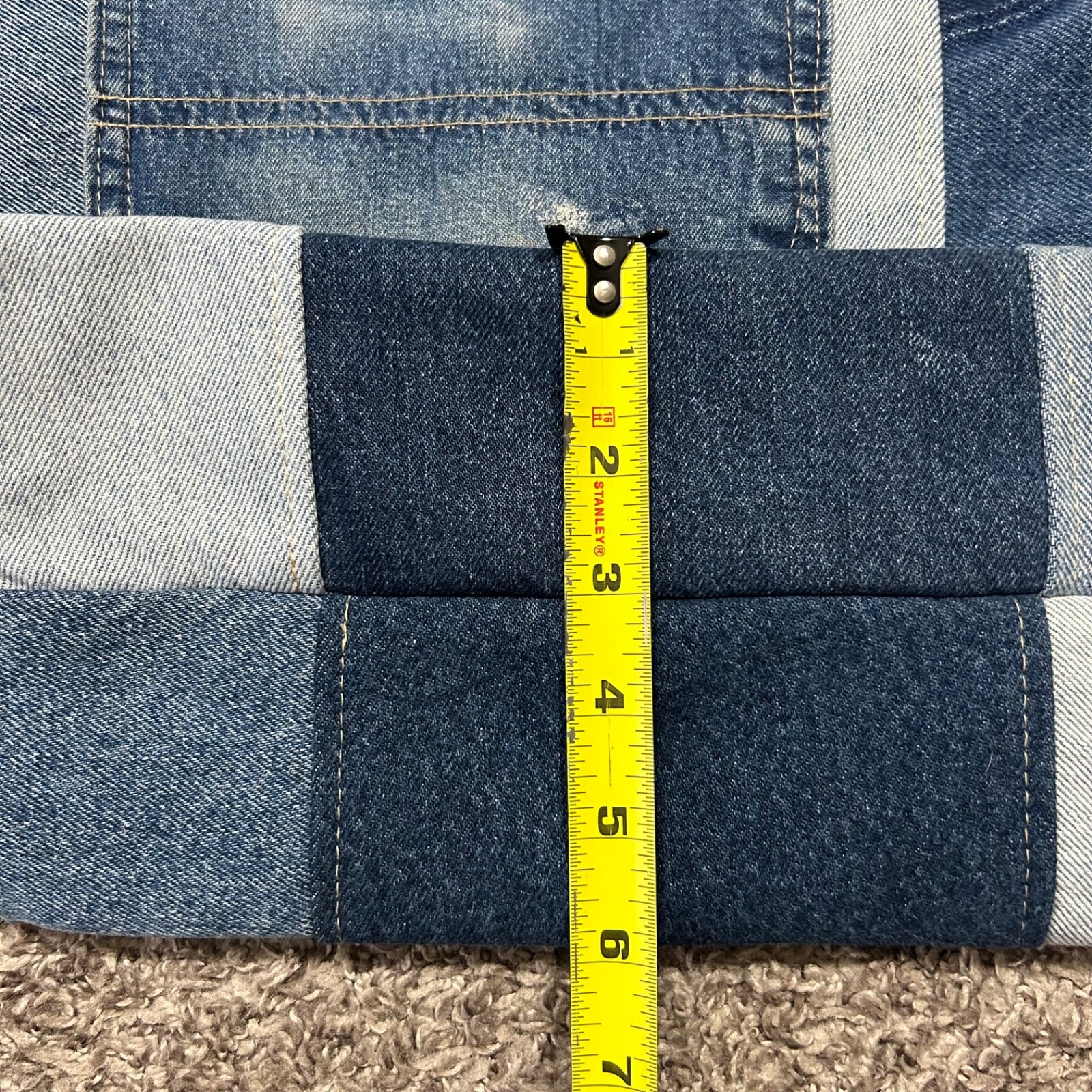 Handmade Dickies Bag Patchwork Denim Carpenter Je… - image 7