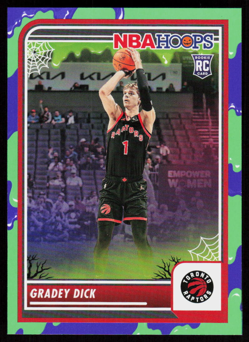 2023-24 Hoops Haunted Hoops GRADEY DICK #251 Basketball Rookie RAPTORS RC SLIME
