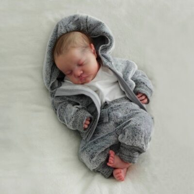 17Inch Reborn Doll Full Vinyl Body Levi 3D Skin Painted Visible Veins Newborn