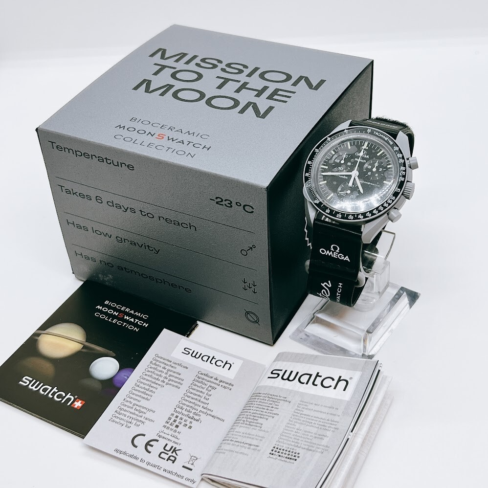 OMEGA Mission to the Moon ブラック Swatch x Omega Bioceramic Moonswatch Mission to the Moon