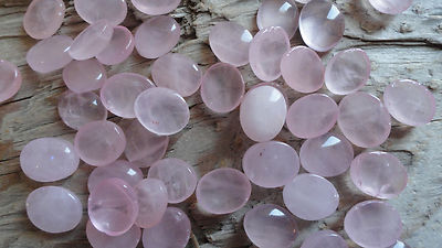 Cabochon Gemstone Pink Rose Quartz 5x7 mm (pkg 95) healing rose quartz stone