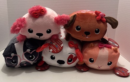 5 Moosh-Moosh Soft Plüsch Buddies - Hart, Phoebe, Valentina, Pippa, Sam - Neu
