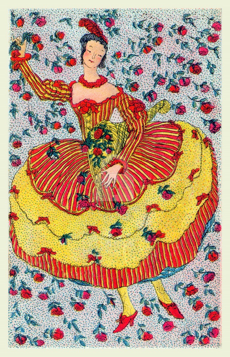 Wiener Werkstatte Postcard 871 Fritzi Low, Fashion 1912 COPY | eBay