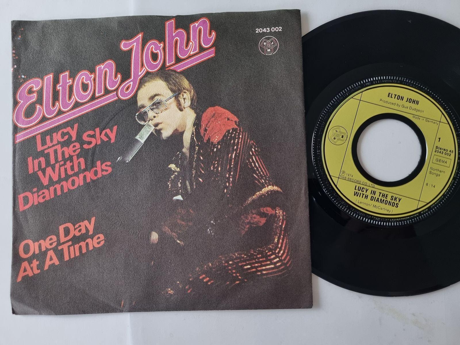 7"" Single Elton John - Lucy in the sky with diamonds Vinyl Germany/ CV The Beatl