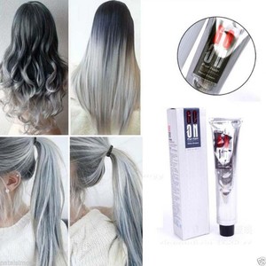 100ml Gris Plata Color De Pelo Permanente Color Crema Luz