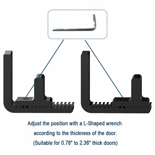 Upgrade Adjustable Wall Mount Bottom Floor Guide For Sliding Barn Door Hardware - Picture 9 of 16