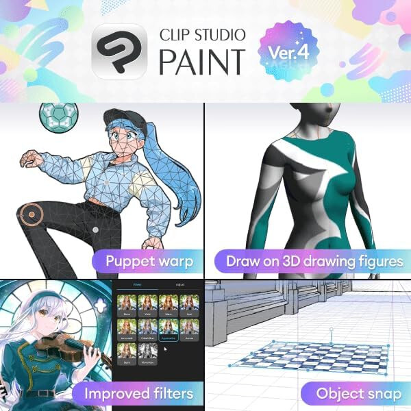 CLIP STUDIO PAINT EX - Version 4 - Perpetual Lic. I Retail Pack w