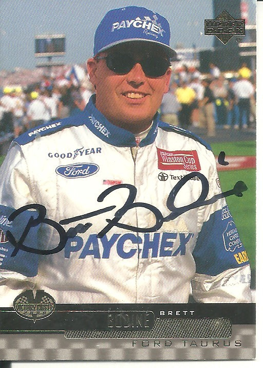 Brett Bodine Autographed NASCAR Upper Deck Trading Card