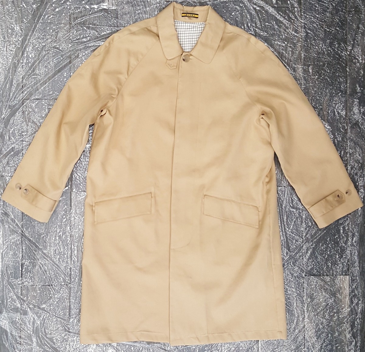 RALPH LAUREN RUGBY 100% COTTON KHAKI TAN WALKING/RAIN 3/4 JACKET