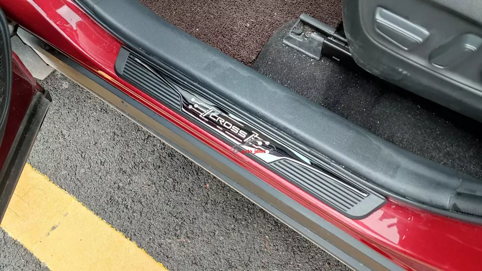 Door Sill Protectors Scuff Plate Trim Strip Cover For VW Volkswagen Steel Cross - Image 2 of 4