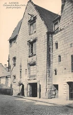 Old postcard-Saumur castle of Queen Cecilia main facade (121464)