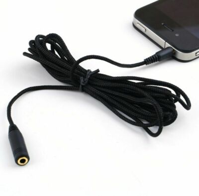 10ft 3.5mm 1/8'' Stereo Audio Aux Headphone Cable Extension Cord Male Female M/F