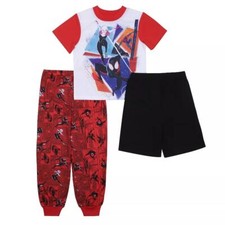 Spider-Man, Ghost Spider and Miles Superhero Boy's 3-Piece Pajama Set
