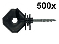 500 x Diamond Ring Insulators Electric Fencing post fence polyrope polytape