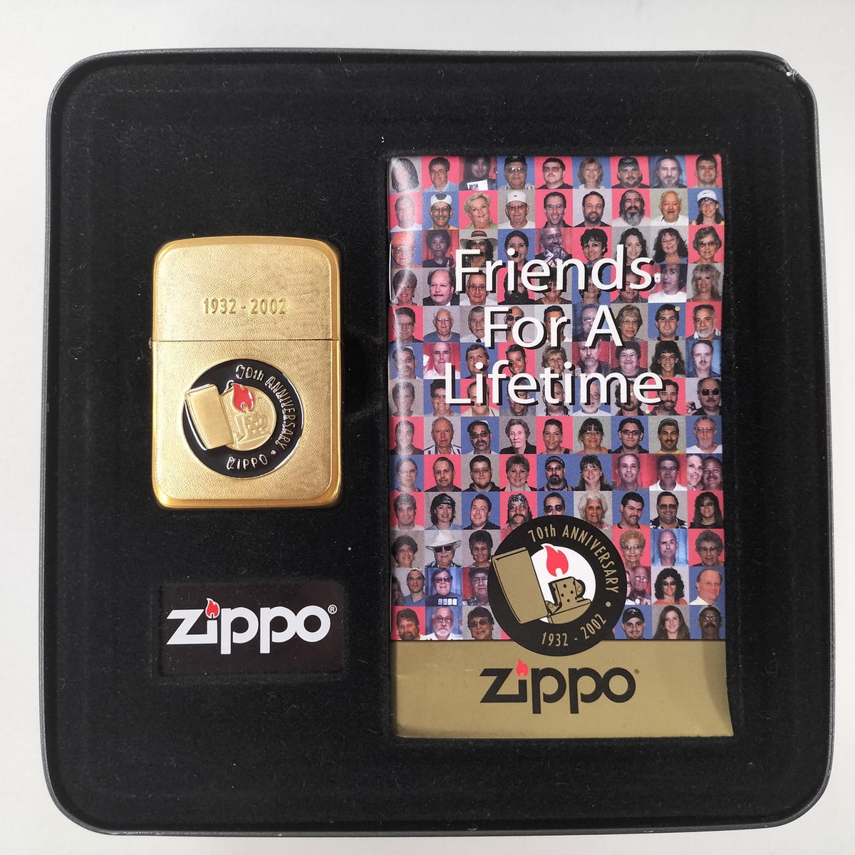 Zippo 1932-2002 70th Anniversary Friends For A Lifetime Oil 
