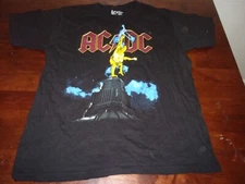 AC DC used mens medium t shirt rock and roll black 
