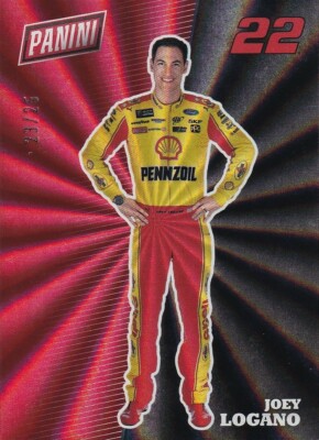 Panini 2017 National Convention Joey Logano #R12 23/25 Rainbow Speichen parallel 