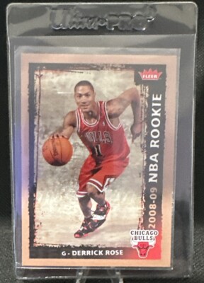 Derrick Rose Chicago Bulls Rookie 2008-2009 Fleer #201