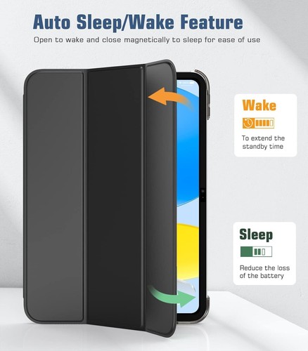 Magnetic Smart Case For iPad Air 1 2 9.7 5/6th 10.2 8 9th 10th 11th Gen 11" 10.9 - Picture 11 of 85