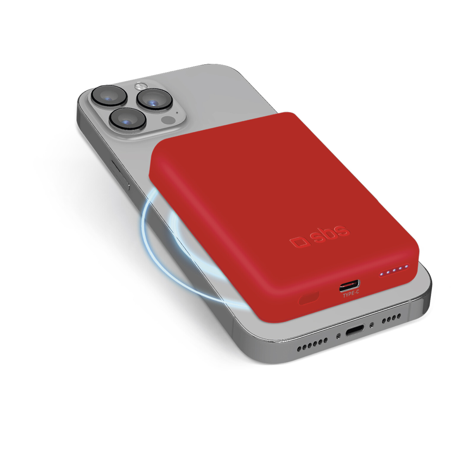 Power bank magnetico 5.000 mAh Wireless compatibile con iPhone con ricarica