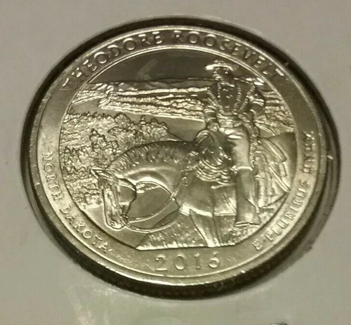 2016-P America the Beautiful Quarters Theodore Roosevelt — photo from the most recent tracked eBay sale