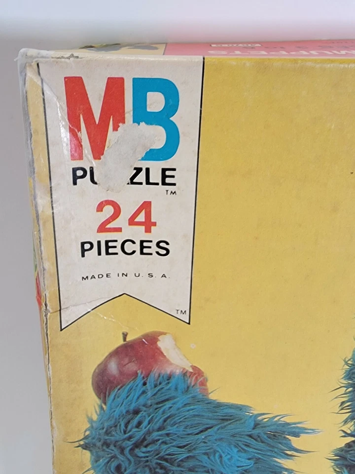 DE COLECCIÓN 1977 MB SESAME STREET MUPPETS 24 PIEZAS ROMPECABEZAS GALLETA MONSTRUO COMPLETO Foto 4 de 4