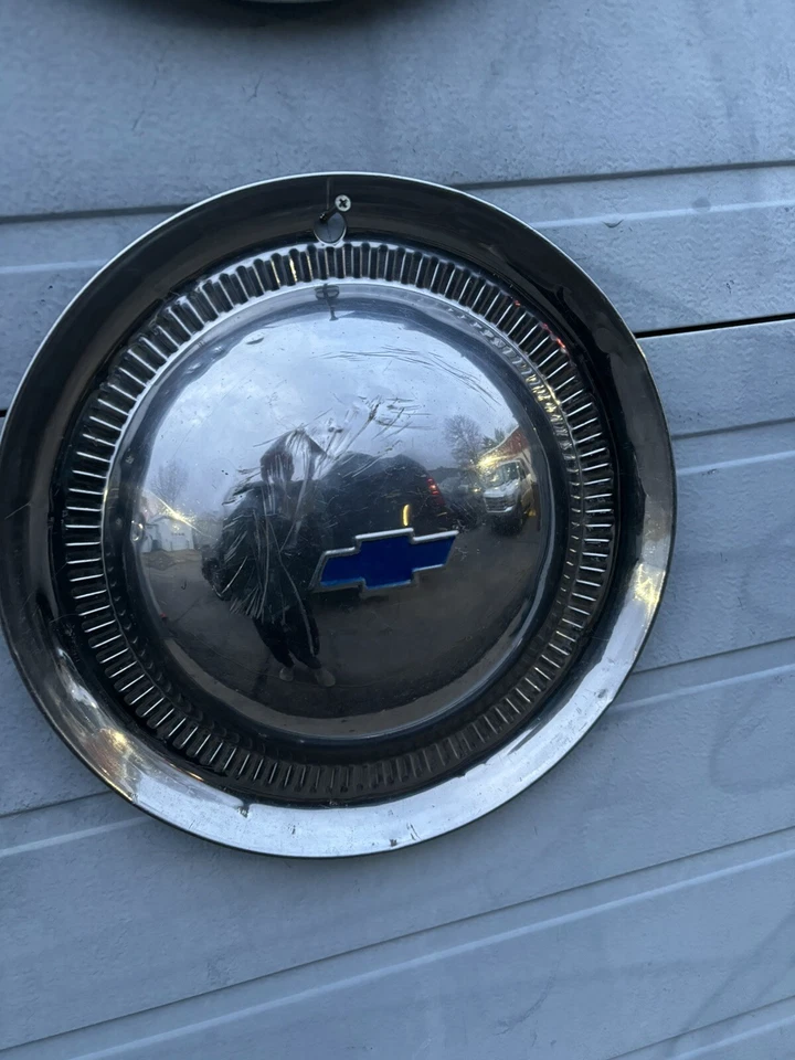 1953 Chevrolet/Corvette Set 4 Convertible 15” Hubcaps Oem 4dr 2dr Rare Chevycar - Image 4 of 4