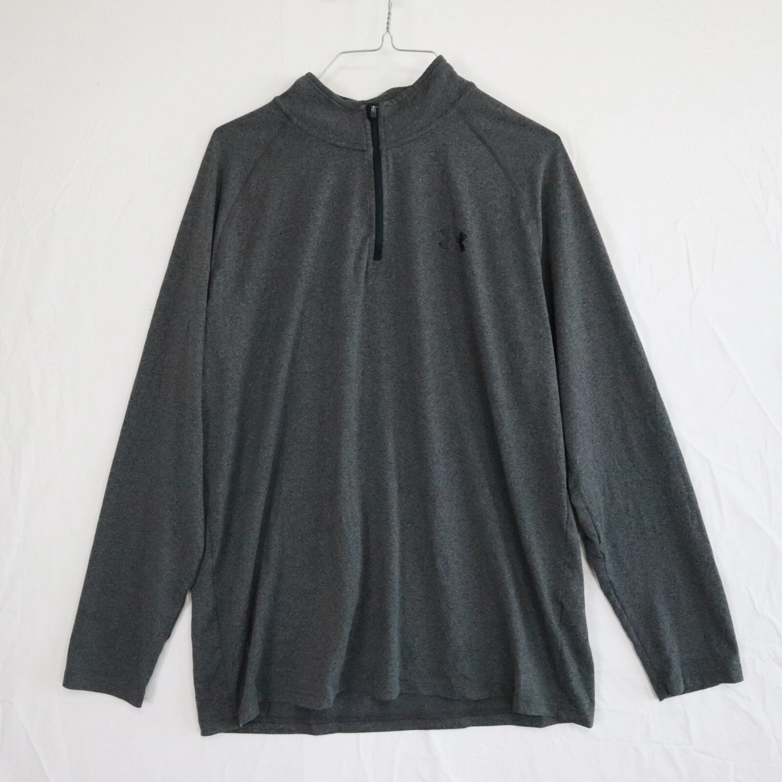 Under Armour 1/4 Zip Pullover Mens Large HeatGear Loose Mock Neck Long Sleeve