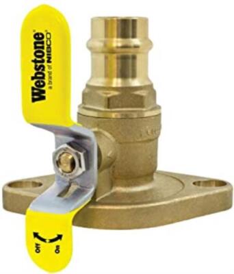 Webstone 81406HV The Isolator Full Port Forged Brass Uni-Flange Ball Valve - 1-1