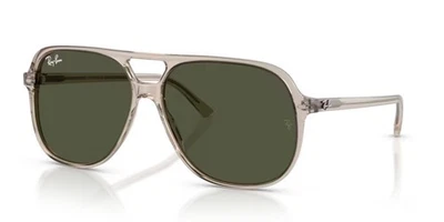 Ray ban 2198 Bill 60 682731 Lunettes de Soleil Marron Clair Transparent / Vert - Photo 1/2
