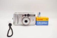 Canon Sure Shot 80u 35mm Film Camera Point Shoot Silver Film Tested