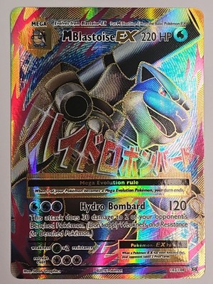 MINT!! M Blastoise EX (Full Art) 102/108 Evolutions Holo Ultra Rare MINT!!