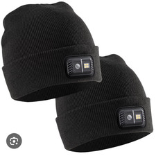CAPLight Rechargeable 4.0 LED Light Knit APX Beanies 2 Pack