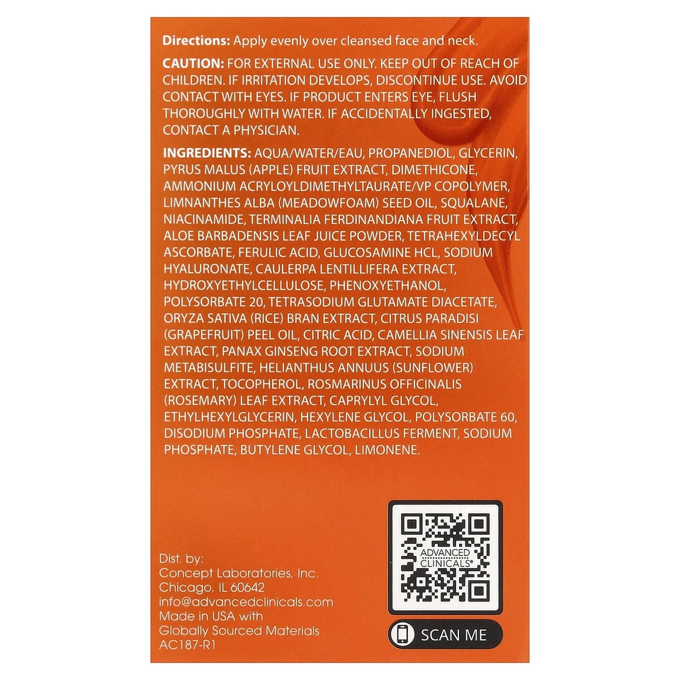 Vitamin C, Brightening Gel Cream, 2.5 fl oz (74 ml) - Image 3 of 4