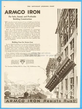 1919 ARMCO American Rolling Mill Co Middletown OH Post WWI Steel Iron Workers Ad
