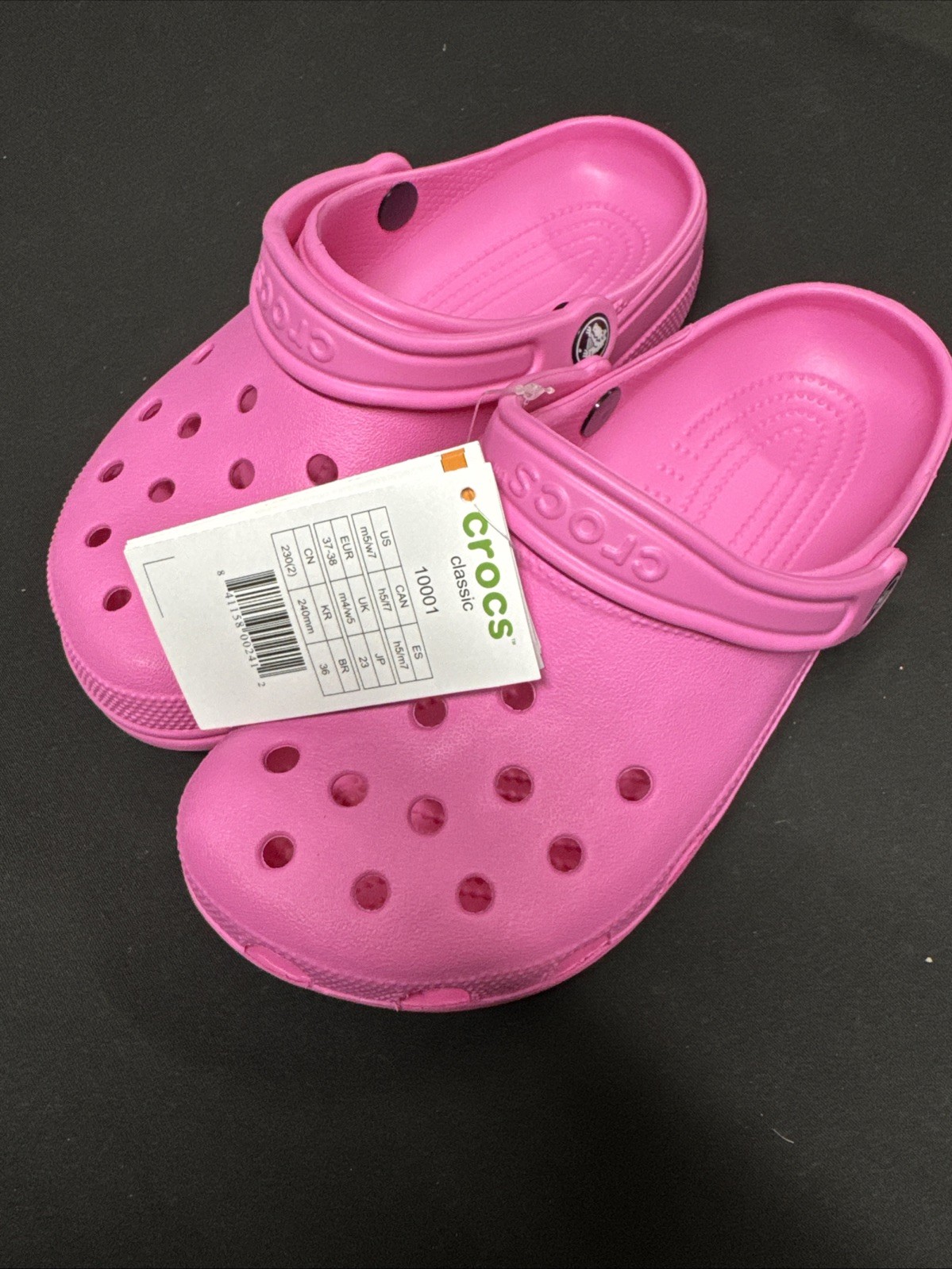 Crocs Pink 7 Women’s 5 Men’s New with Tags