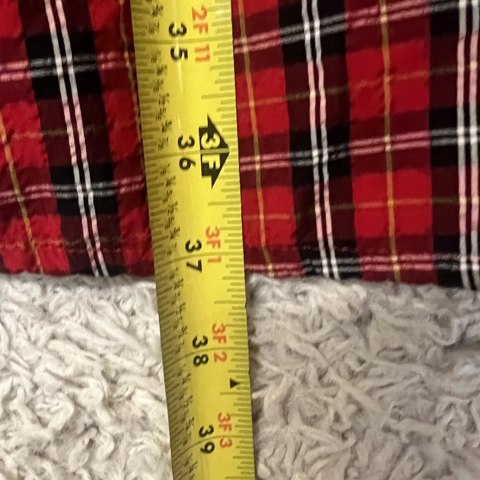 Old Navy Dress Womens Large Plaid Long Sleeve Wrap Tie Waist Mini Holiday - Image 2 of 4