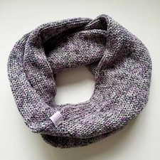 Handmade Infinity Scarf Shetland Heathers/Lavender Fields 25% Wool 75% Acrylic