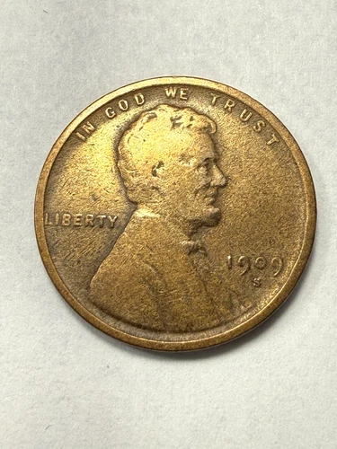 ** 1909-S LINCOLN CENT- VG  (KEY DATE)  FILL THAT TOUGH SPOT IN YOUR SET **