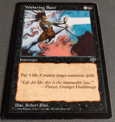 mtg black counterspell cards FBB FBB Counter target spell. A black counterspell with some