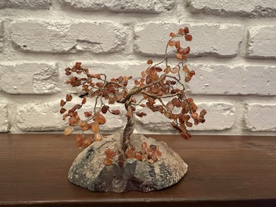 Crystal Gemstone Tree 6  Cut Stone Bottom, Four Creative Hands  McLean Virginia
