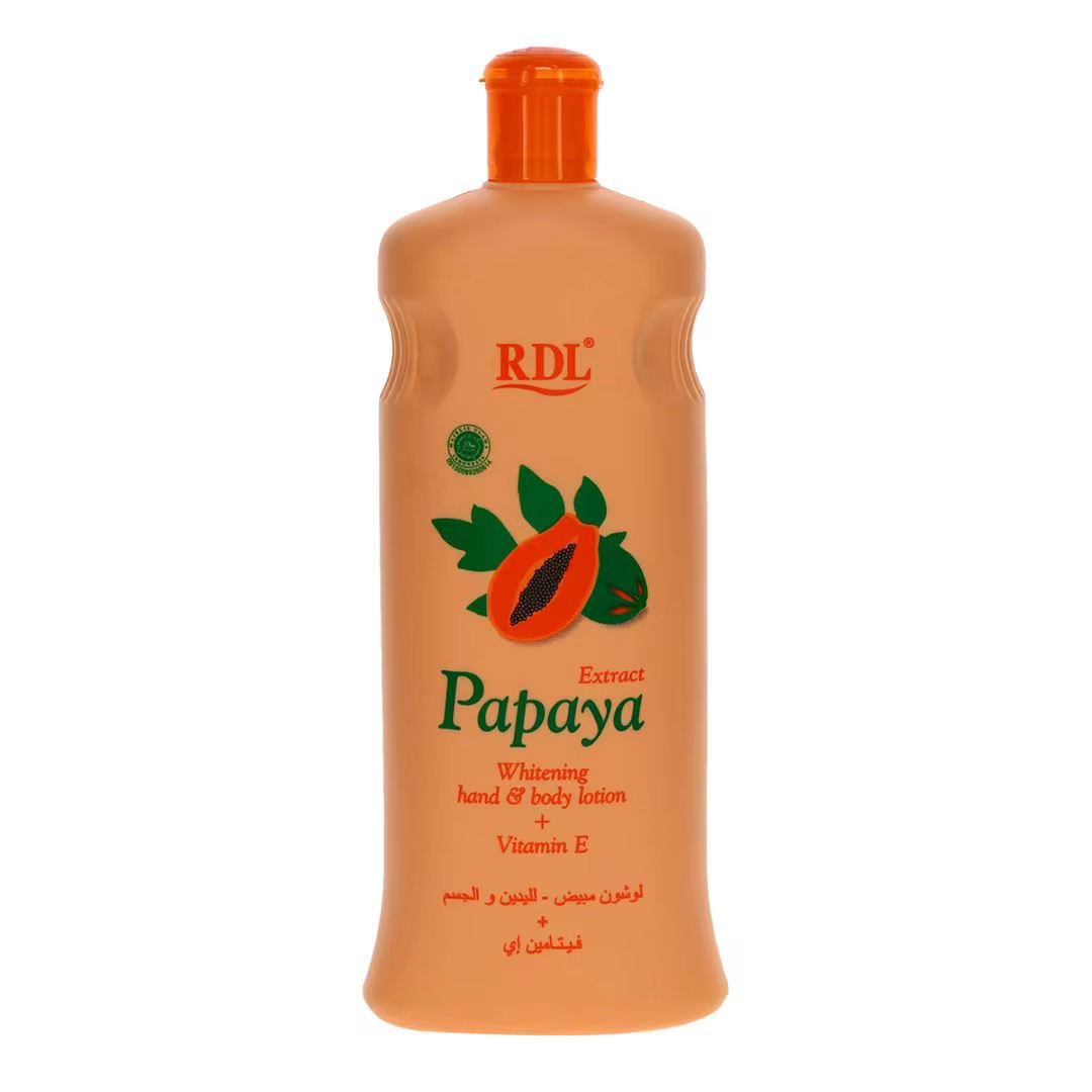 Papaya Body Lotion Natural Whitening Moisturizer Vitamin E, 600ml  USA Stock