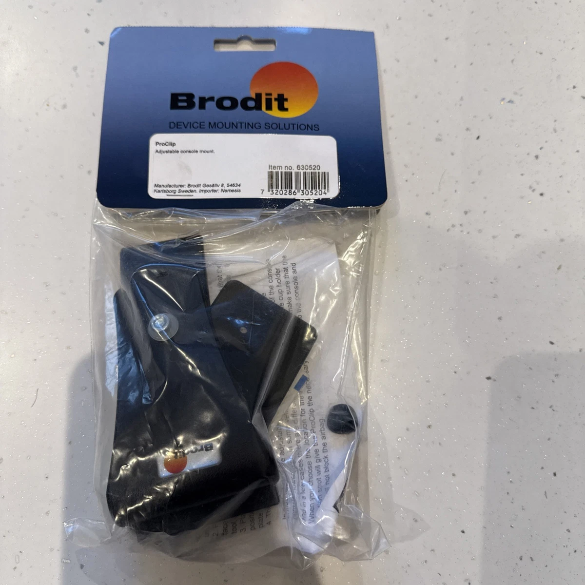 Brodit – Kit Di Montaggio E Supporto Per Cellulare Auto – Base ProClip Con Attacco A Sfera Regolabile