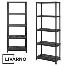LIVARNO Haushaltsregal Vorratsregal Kellerregal Kunststoff  bis 150 kg  5 B&ouml;den