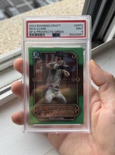 2023 Topps Bowman Draft Max Clark #DPP-2 Green Refractor /99